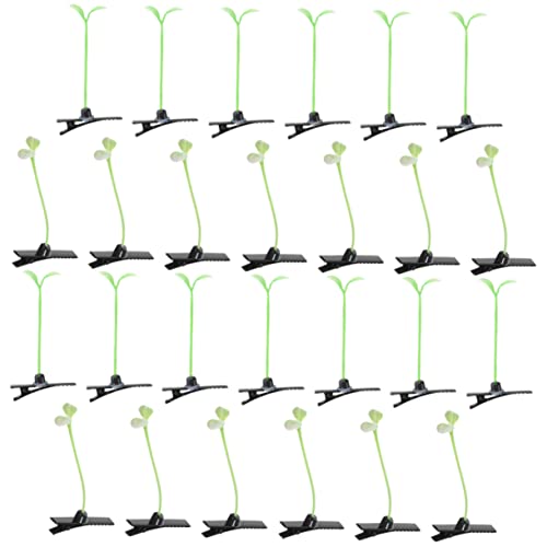 Gatuida 50 Stück Kawaii Bohnenkeim Haarklammern Kreative Haarspangen für Mädchen Langlebige Haarschmuck Accessoires für Partys und Cosplay von Gatuida