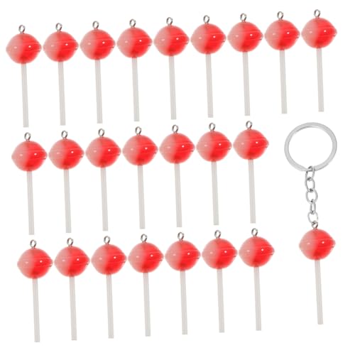 Gatuida 50 Stück Lollipop Charms Resin Transparente Runde Schlüsselanhänger für Diy Schmuck Schlüsselanhänger Dekoration für Ohrringe und Armbänder von Gatuida