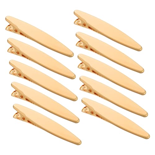 Gatuida 50 Stück Teiliges DIY Goldfarbene Hohl design Alligator Haarspangen für Frauen Mädchen zum Basteln und Stylen von Haarschmuck und Haarschleifen von Gatuida