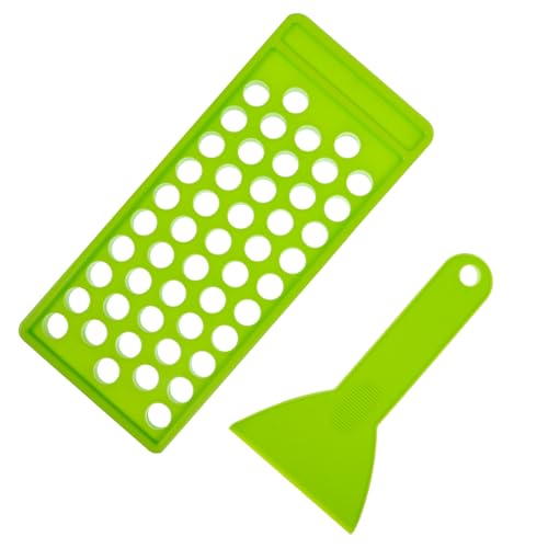 Gatuida 50Löcher DIY Lippenbalsam Lippenstift Füllbehälter mit Löchern und Spatel für Handgemachte Lippenpflege Lidschatten und Kosmetikfüllung von Gatuida