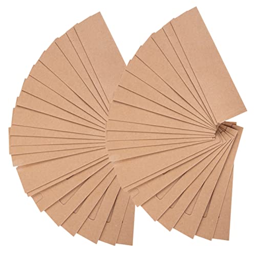 Gatuida 50Stücke Stiftspeicherbeutel aus Kraftpapier Einzelstifthalter für Schule Praktische Stifthüllen zur Organisation von Schreibwaren Design für von Gatuida