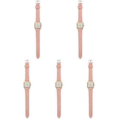 Gatuida 5Er Pack Damen Quarzuhr Freizeit Armbanduhr Leuchtende Armbanduhr Damen Armbanduhren Kunstleder Uhr von Gatuida