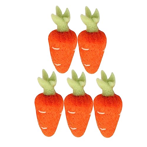 Gatuida 5 Stück Filz Karotten Haarnadeln Selbstgemacht Broschen für Kleidung und Hüte Handgefertigte Wollfilz Accessoires für Bastelprojekte und Dekoration Gatuida 5 Stück Filz Karotten Haarnadeln Selbstgemacht Broschen für Kleidung und Hüte Handgefertigte Wollfilz Accessoires für Bastelprojekte und Dekoration von Gatuida