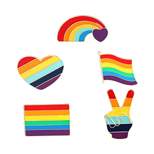 Gatuida 5Stücke Regenbogen Broschen Stilvolle Lgbt Anstecknadeln für Kleidung Taschen und Hüte Kreatives Design für Perfektes für Freunde und Familie Gatuida 5Stücke Regenbogen Broschen Stilvolle Lgbt Anstecknadeln für Kleidung Taschen und Hüte Kreatives Design für Perfektes für Freunde und Familie von Gatuida