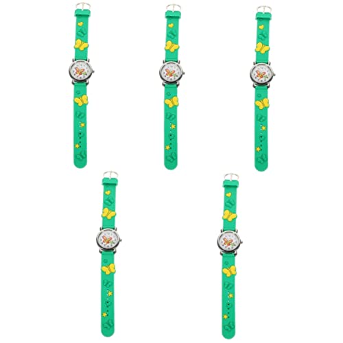 Gatuida 5stücke Cartoon Butterflies Armbanduhr Für Mädchen wasserdichte Tragbare Kinderuhr Mit Buntem Design Für Lernen Der Uhrzeit Und Täglichen Gebrauch von Gatuida