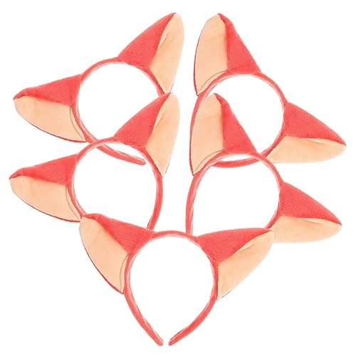 Gatuida 5stücke Fuchsohren Stirnband Für Party Mit Fuchs Ohren Haarband Aus Hochwertigem Stoffmaterial Für Cosplay Und Alltaggebrauch von Gatuida