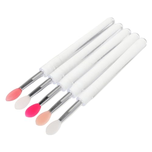 Gatuida 5stücke Lidschatten-applikatorpinsel Aus Silikon Wiederverwendbar Für Lippenmake-up Beauty-tool Für Präzise Anwendung Kompakt Und Reisefreundlich von Gatuida