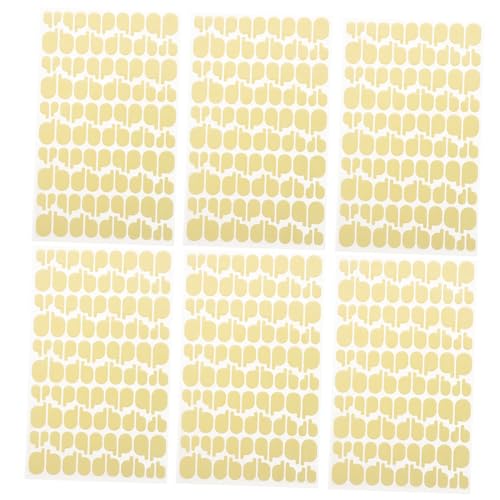 Gatuida 6 Blätter Doppelseitige Nail Stand Sticker French Nail Extension Klebepads für Nagelkunst DIY Design Tools für Nagelhalter Art Zubehör von Gatuida