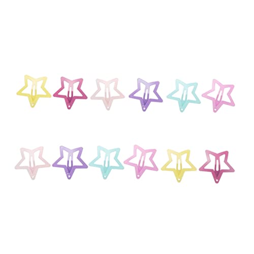 Gatuida 6 Paar Stern Haarspangen für Mädchen Teiliges mit Bunten Fünfzackigen Haarklammern für Geburtstage Weihnachten und Besondere Anlässe Haar zu Schmücken von Gatuida