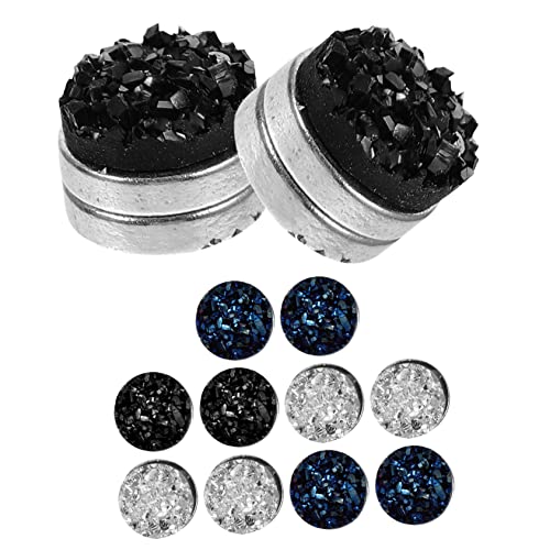 Gatuida 6 Paare Magnetische Ohrclips Ohrringe Piercing Kleine Runde Ohrstecker Hautfreundlich Komfortabel Modisch Für Geburtstage Club Hochzeit Weihnachtsfeier von Gatuida