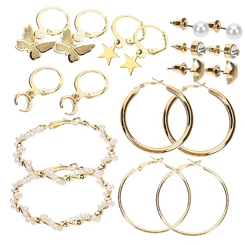 Gatuida 6 Paare Retro Geometrische Creolen Ohrringe Set mit Perlen für Frauen Dangle Ohrringe Hypoallergen Vielseitig für Alltag und Besondere Anlässe Gatuida 6 Paare Retro Geometrische Creolen Ohrringe Set mit Perlen für Frauen Dangle Ohrringe Hypoallergen Vielseitig für Alltag und Besondere Anlässe von Gatuida