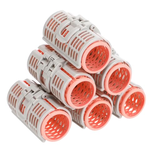 Gatuida 6 Stück Curly Curl Jumbo-Magnetlockenwickler Werkzeug extra große Lockenwickler Lockenstab lockig Friseurrolle Lockenwickler mit Clip Haarspangen für Frauen Frisur-Clips Sport von Gatuida
