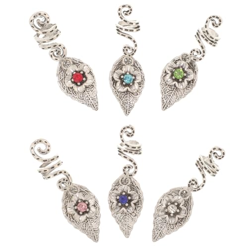 Gatuida 6stücke Dreadlocks Haar Braid Ringe Haar Zubehör Für Zöpfe Haaranhänger Haarschmuck Zopf Charm Flechtschmuck von Gatuida