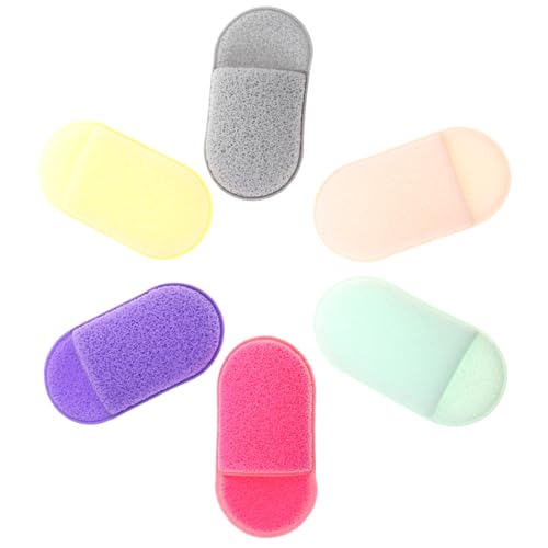 Gatuida 6 Stück Gesichtsreinigungsschwämme Sanfte Peelingpads Wiederverwendbare Makeup Entferner Pads Für Tägliche Hautreinigung Und Porentiefe Geeignet Zufällige Farbe Zufällige Farbe von Gatuida