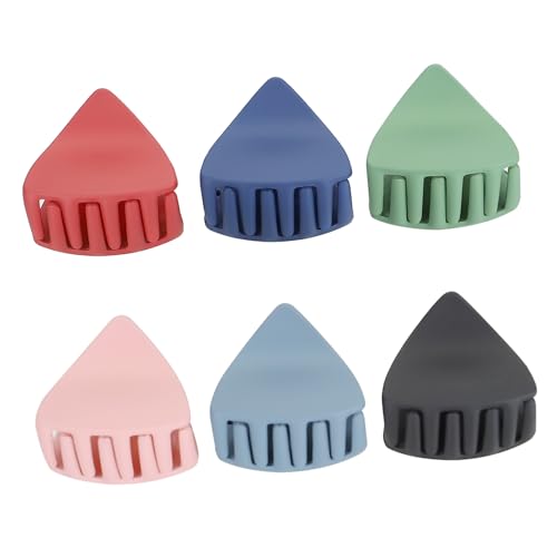 Gatuida 6 Stück Haarklammern für Damen Leichte Haarklammern mit Rutschfestem Griff Kleine Krallenspangen Schmerzfreie Haarclips für Ponytail und Alltag Vielseitig und Langlebig von Gatuida