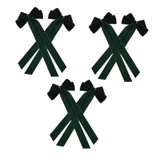 Gatuida 6 Stück Haarspangen aus Weichem Samt mit Eleganten Schleifen und Langen Bändern Schonende Haarclips für Frauen Vielseitiges Zubehör für Festivals Partys und Alltag von Gatuida