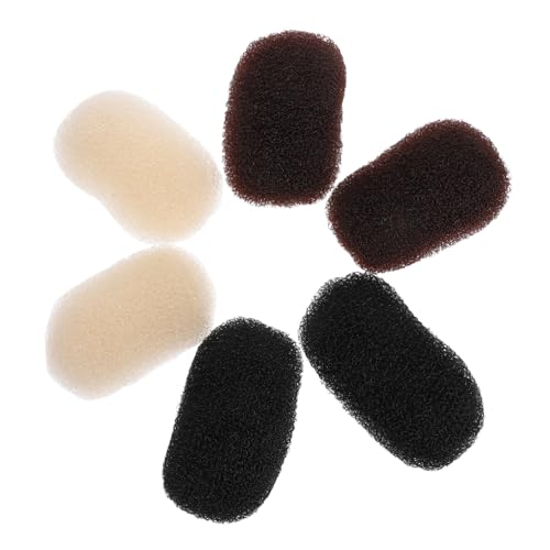 Gatuida 6 Stück Haarvolumen Clips Damen Haarklammern Volumenpads für Leichte Frisurengestaltung Unsichtbar und Schonend in Schwarz Braun Beige von Gatuida