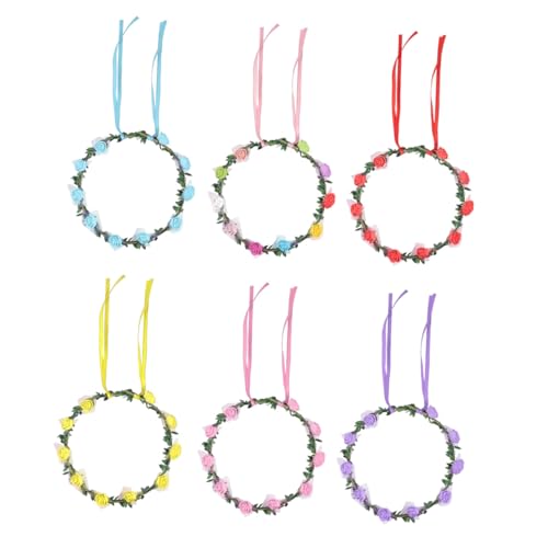 Gatuida 6stücke Led Blumenkranz Stirnband Leuchtend Für Kopf Mädchen Festival Hochzeit Led Blumen Kopfbedeckung Beleuchteter Kopfschmuck von Gatuida