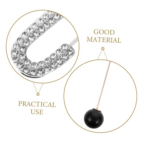 Gatuida 6 Stück Teiliges Broschen Set mit Strass und Perlen Cardigan Clips zur Taillenbetonung Sichere Broschen für Damen Vielseitige Mode Accessoires für Pullover und Kleider von Gatuida