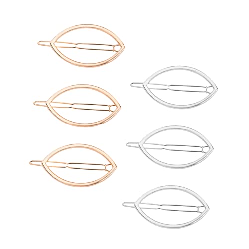 Gatuida 6 Stück Teiliges Haarschmuck Metall Haarspangen Geometrisch Leichtes Design Damen Accessoires für Hochzeit Party Alltag in Gold Silber von Gatuida