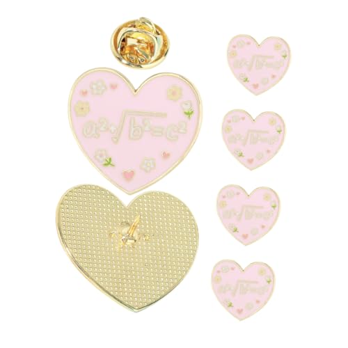 Gatuida 6 Stück Teiliges Herz-broschen Legierung Dekorative Anstecknadeln mit Herz Buchstaben-design Vielseitig für Mäntel Schals Pullover Rucksäcke Geschenkidee für Valentinstag und von Gatuida