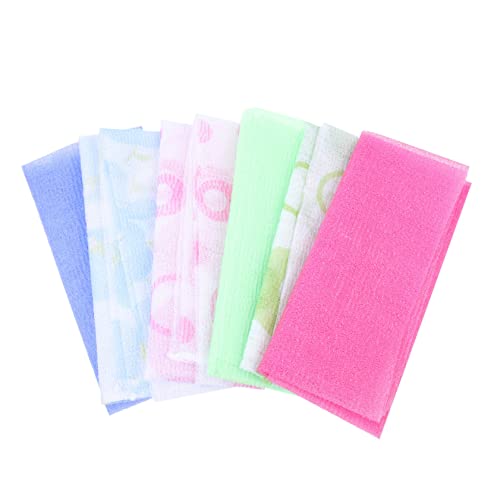 Gatuida 6 Stück Teiliges Langes Peeling Badetuch aus Langlebigem Nylon Weich und Reißfest Angenehm für Körperreinigung und Dusche Vielseitig für Zuhause und Reisen Verschiedenen Farben von Gatuida