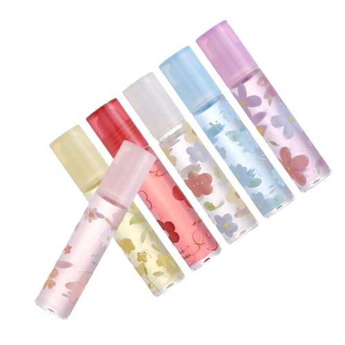 Gatuida 6 Stück Teiliges Lippenöl Transparent Pflegend Feuchtigkeitsspendend Non Sticky Langanhaltend für Trockene Lippen Geeignet Praktische Lippenpflege für Frauen und Geschenke von Gatuida