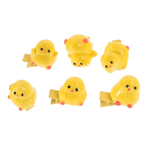 Gatuida 6 Stück Teiliges Niedlicher Cartoon Haarspangen Entenform für Mädchen Sichere und Haarschmuck für Alltag Partys und Reisen zu Allen Haartypen von Gatuida