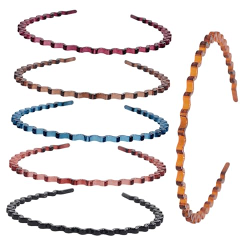 Gatuida 6 Stück Teiliges Resin Haarreif Modische Wellen Stirnbänder in Gemischten Farben Elastisch und Bequem für Baden Make Up und Alltag Schonend für Kopfhaut Originelles Design für Gatuida 6 Stück Teiliges Resin Haarreif Modische Wellen Stirnbänder in Gemischten Farben Elastisch und Bequem für Baden Make Up und Alltag Schonend für Kopfhaut Originelles Design für von Gatuida