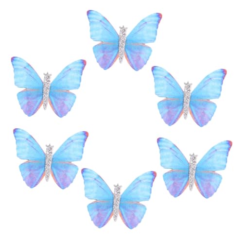 Gatuida 6 Stück Teiliges Schmetterling Haarklammern Bunte Haarspangen in Blau und Rutschfeste Langlebige Haarschmuck Accessoires für Frauen und Mädchen Komfortabel und Dekorativ von Gatuida