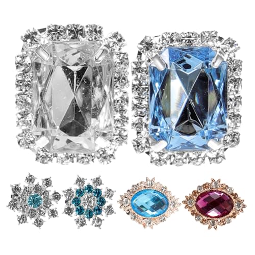 Gatuida 6 Stück Teiliges Schuhclips für Damen Funkelnde Hochzeitsschmuck Accessoires mit Rhinstonen für Hochzeiten Partys und Besondere Anlässe Vielseitige Dekoration für Schuhe Hüte und von Gatuida