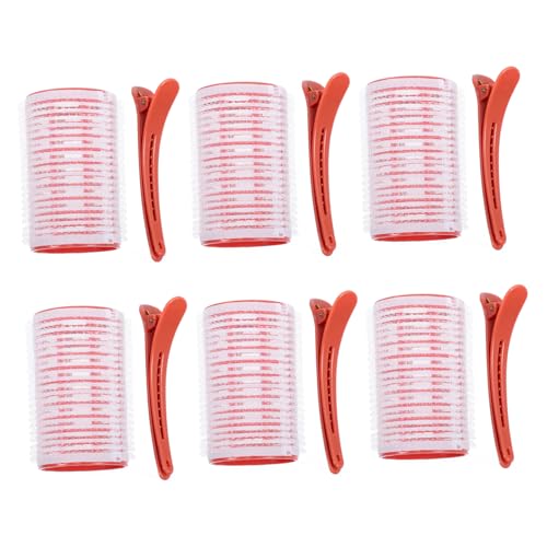 Gatuida 6 Stück Teiliges Selbsthaftender Haarlockenwickler mit Clips für Haarwurzeln und Haarschwanz Einfach zu Bedienen Sicherer Vielseitiges Haarstyling Tool für Damen und Mädchen von Gatuida