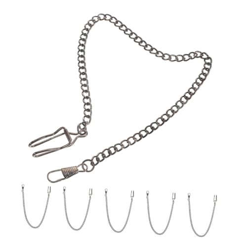 Gatuida 6 Stück Teiliges Set Retro Taschenuhrketten aus Langlebiger Metalllegierung Stilvolle und Uhrketten mit Karabiner für Herren Damen und Formelle Anlässe Gatuida 6 Stück Teiliges Set Retro Taschenuhrketten aus Langlebiger Metalllegierung Stilvolle und Uhrketten mit Karabiner für Herren Damen und Formelle Anlässe von Gatuida
