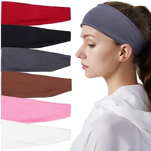 Gatuida 6 Stück Teiliges Sport Stirnband für Damen und Herren Elastische und Atmungsaktive Schweißbänder für Yoga Laufen Radfahren und Fitness Lebhaften Farben Gatuida 6 Stück Teiliges Sport Stirnband für Damen und Herren Elastische und Atmungsaktive Schweißbänder für Yoga Laufen Radfahren und Fitness Lebhaften Farben von Gatuida
