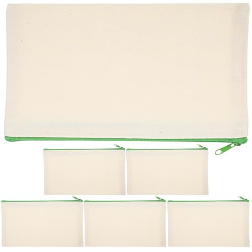 Gatuida 6 Stück Teiliges Zipper Pencil Bag Leichte Canvas Stifttasche für Makeup und Schreibwaren Vielseitig als Kosmetiktasche und Aufbewahrungstasche Einsetzbar Zufällige Gatuida 6 Stück Teiliges Zipper Pencil Bag Leichte Canvas Stifttasche für Makeup und Schreibwaren Vielseitig als Kosmetiktasche und Aufbewahrungstasche Einsetzbar Zufällige von Gatuida