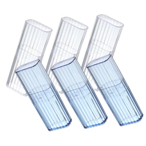 Gatuida 6 Stück Transparente Wattestäbchen Aufbewahrungsbox mit Deckel Tragbarer Organizer für Baumwollstäbchen Kompakte Aufbewahrung für Reisen und Haushalt Platzsparend und Dicht von Gatuida