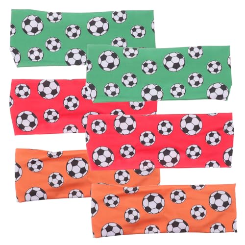 Gatuida 6 Stück Unisex Sport Stirnbänder aus Elastischer Saugfähiger Baumwolle Atmungsaktive Verstellbare Fußball Haarbänder für Yoga Laufen Fitness Vielseitig für Männer und Frauen von Gatuida
