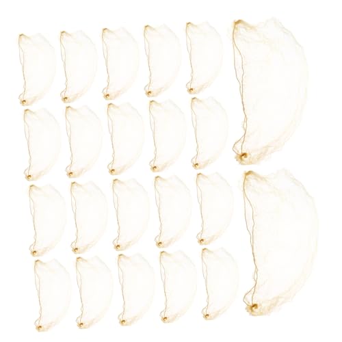 Gatuida 60 Stück Goldene Unsichtbare Haarnetze für Dutt Elastisches Mesh Haarnetz für Frauen Tänzer Nahtlose Integration Strapazierfähig Schnelles Styling für Ballett und Alltag von Gatuida
