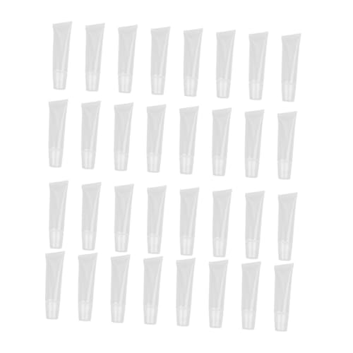 Gatuida 60 Stück Nachfüllbare Lippenbalsam Tuben Weiche Kosmetikbehälter Transparent Leicht Tragbar für Damen und Mädchen DIY Lippenpflege Lippenpomade Verpackung von Gatuida