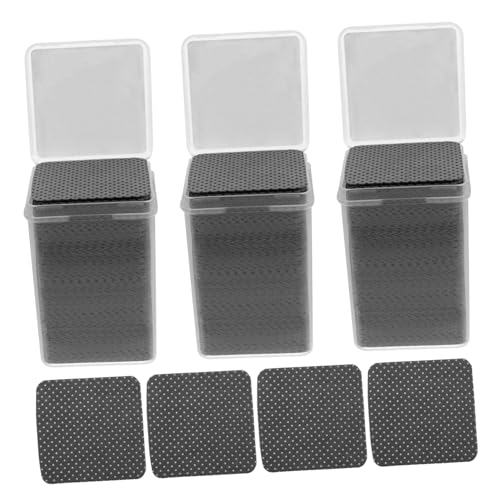 Gatuida 600 Stück Reinigungspads Nagellackentferner Tücher entfernen Nagelentferner-Pads Nagelzubehör für Nageltechniker polnischer Entferner Nagelwischpads Baumwolle Schwarz von Gatuida
