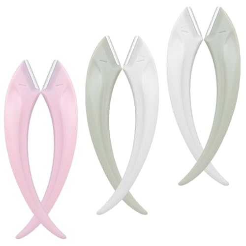 Gatuida 6Stücke Augenbrauenrasierer Tragbare Gesichtsrasierer für und Männer zur Gesichts und Augenbrauenhaarbeseitigung Leicht und Praktisch für Unterwegs von Gatuida