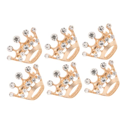 Gatuida Kronenbrosche für Damen 6 Stücke Goldfarbene Broschennadel Legierungs Brosche Anstecknadel Dekorative Reversnadel für Kleidung Schals und Hüte von Gatuida