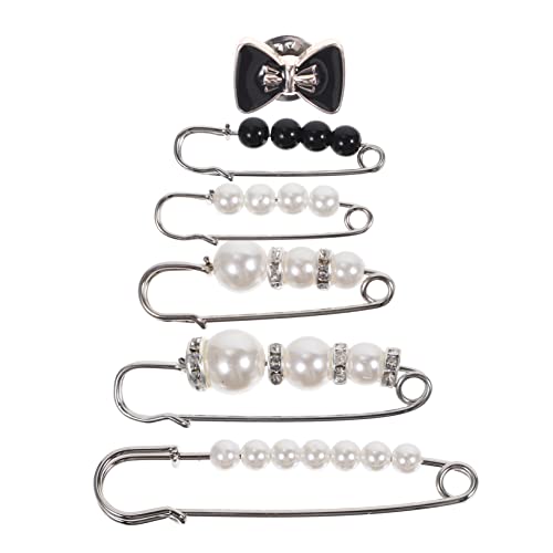 Gatuida 6 Stück Perlenbrosche Sicherheitsnadel für Damen Anstecknadeln für Kleidung Pullover und Schals Langlebige Broschennadeln in Elegantem Design von Gatuida