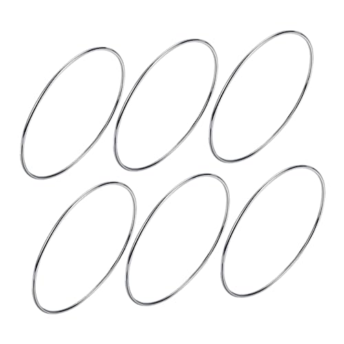 Gatuida 6Stücke Teiliges Silber Armreifen für Frauen Dünne Armbänder Eleganter Boho Schmuck Einfaches Design für Damen von Gatuida