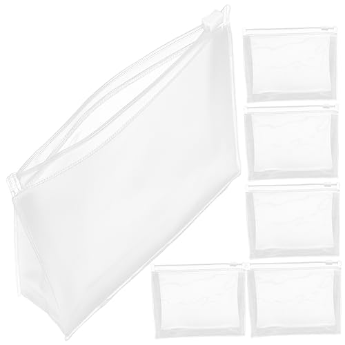 Gatuida 6Stücke Teiliges Transparentes Kosmetiktaschen Multifunktionale Reiseorganisatoren für Damen Leicht und Kompakt für Reisen und Einfache Handhabung und Pflege von Gatuida