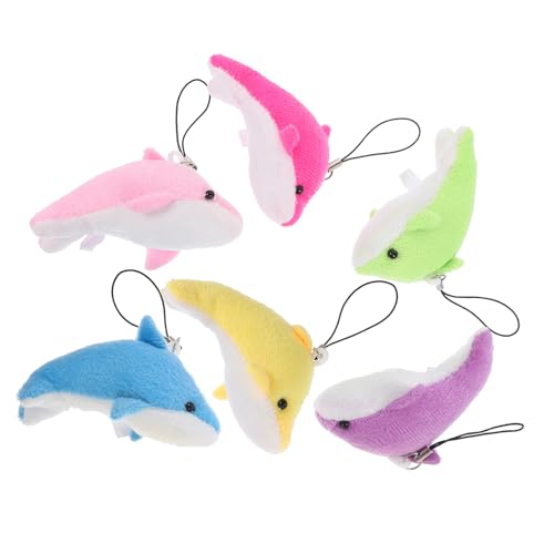 Gatuida 6stücke Kleine Delfin Anhänger Delfin Hänge Ornamente Für Rucksack Portemonnaie Handy Auto von Gatuida