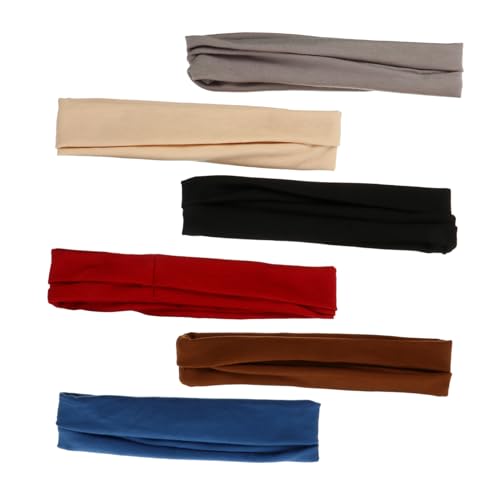 Gatuida 6stücke Yoga Haarband Damen Sport Stretch Stirnband Elastischer Haarreifen Schweißableitend Haar Accessoires Für Fitness Und Outdoor Aktivitäten von Gatuida