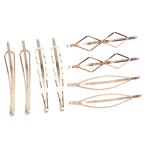 Gatuida 8 Stück Geometrische Goldfarbene Haarklammern Teiliges Langlebige Haarspangen für Damen Vielseitiger Haarschmuck für Alltag Party und Festliche Anlässe von Gatuida