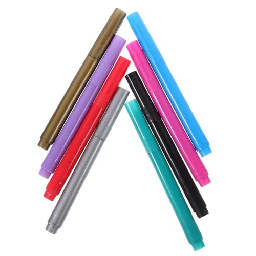 Gatuida 8 Stück Teiliges Abwischbare Weinglasmarker Schnell Trocknende Langlebige Acrylstifte für Partys und Feierlichkeiten Leicht und Kompakt mit Einfach Entfernbarer für Kreative von Gatuida