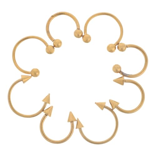 Gatuida 8 Stück Teiliges C Förmige Septumringe aus Langlebigem Vielseitig als Nasenpiercing Ohrstecker und Ohrringe Tragbar Ergonomisch Geformt für Sicheren Sitz Geeignet für Damen und von Gatuida